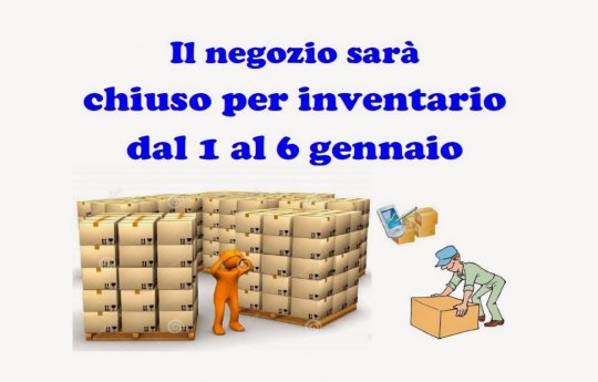 Chiuso per inventario 2020